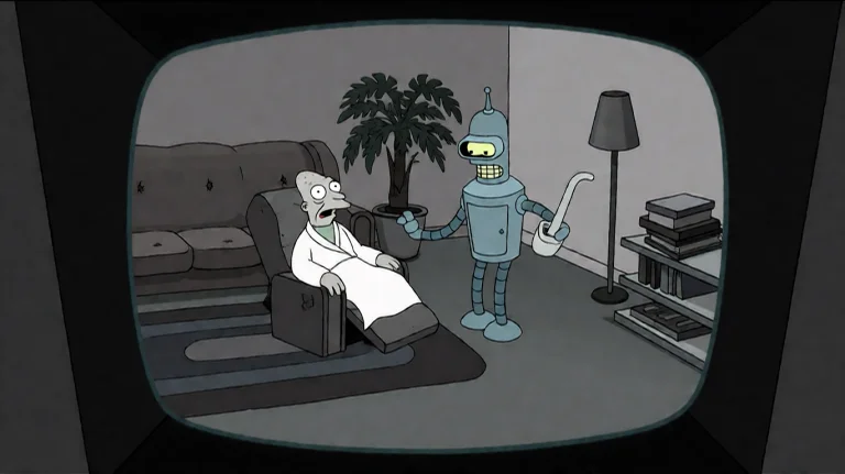 Ftrmssn3, A Humanoid Robot Stands Beside A Seated Figure In...