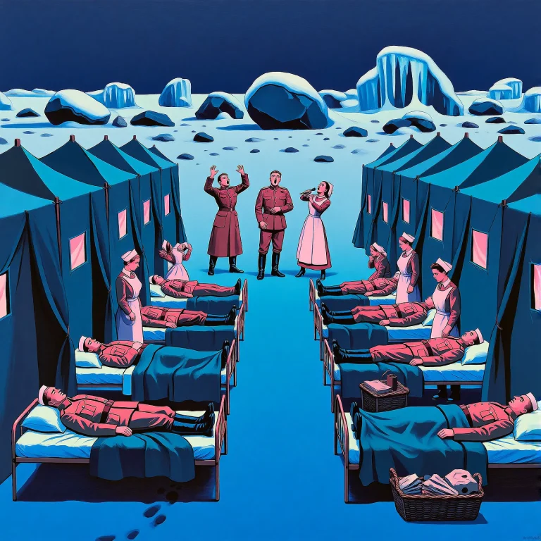 Lorazptagk2e101 A Retro Field Hospital, Wounded Soldiers On...