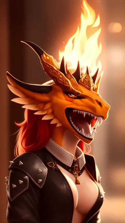Holyquality, Artistic, A Dragon-headed1.0 Anthro Woman Grasp...