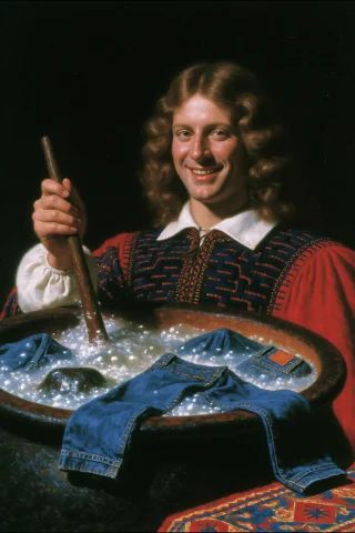 Dcdrkfntsy, Handsome Man With Quaffed Hair Smiling And Stirr... — Stable Diffusion AI Prompt: dcd@rkf@ntsy, Handsome man with quaffed hair smiling and stirring a cauldron of...