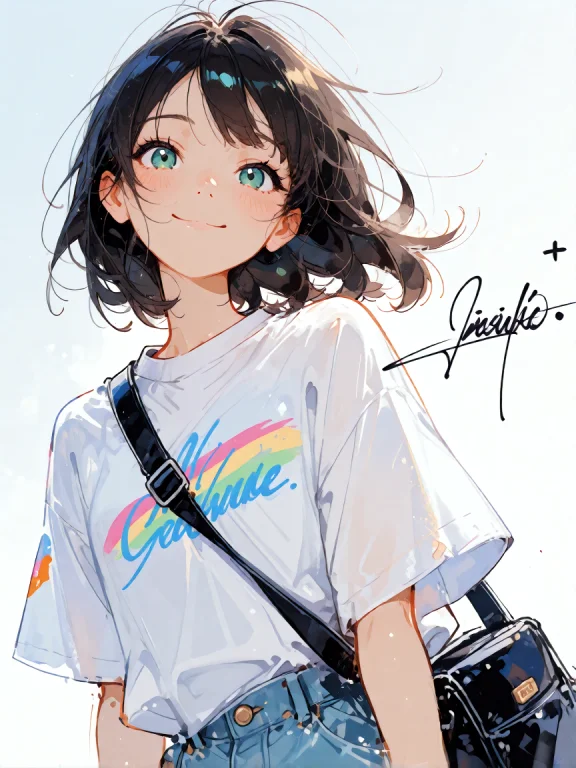 A Beautiful And Refreshing 2d Anime Illustration Of A Young...