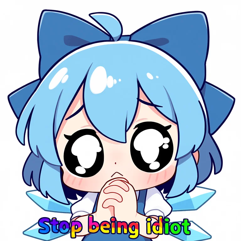 Masterpiece, Best Quality, Aesthetic, Cirno, Big Eyes, Prayi...
