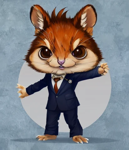 Mid-range Modelshoot Style Detail Waist Up Portrait Of A Cut... — Stable Diffusion AI Prompt: mid-range modelshoot style detail waist up portrait of a cute toon style anthrop...