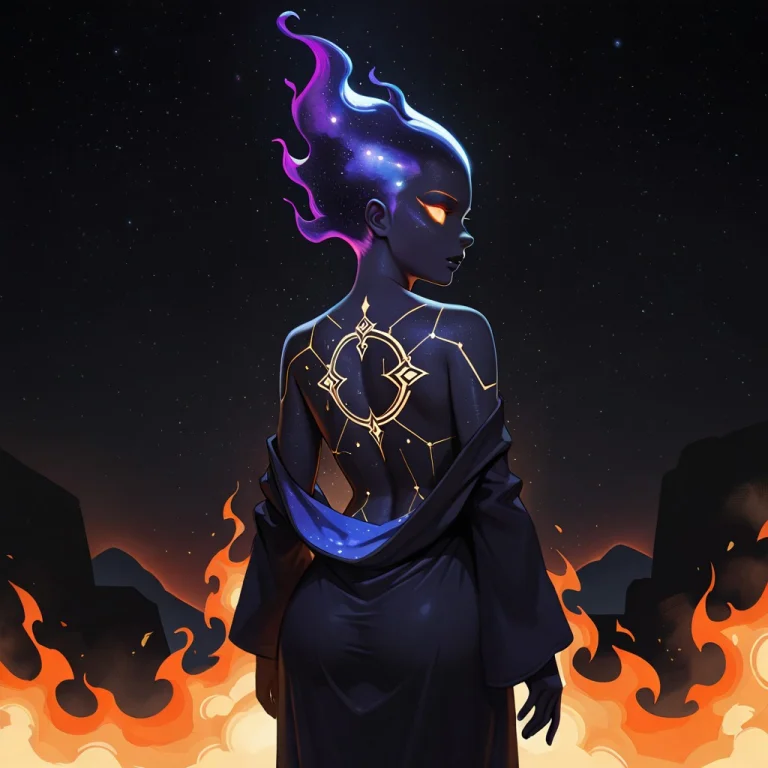 1girl, Solo, Digital Illustration, Cosmic Entity, Masterpiec...