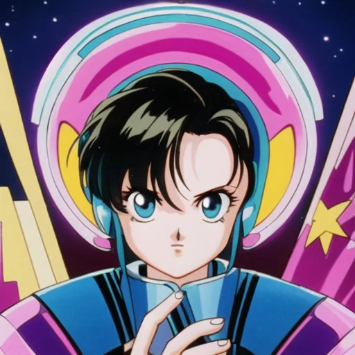 Lora80sanimestylev10.6a Poster Of Tron As A 1980s Anime