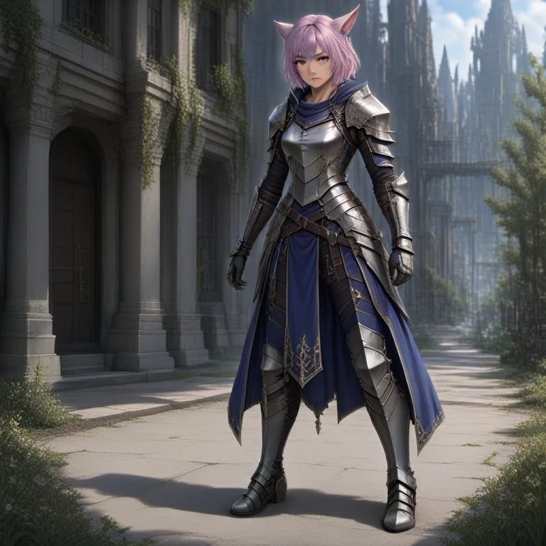 Cemi, 1girl, Solo, Adult, Woman, Miqote, Cat Ears, Animal Ea...
