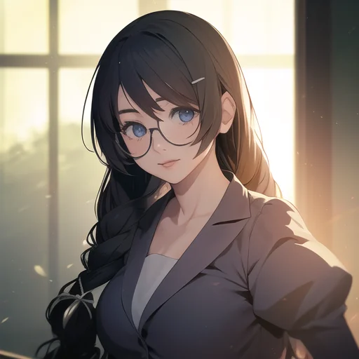 A Young Woman, Anime Realistic, Hyperreaistic,soft Shadows,...