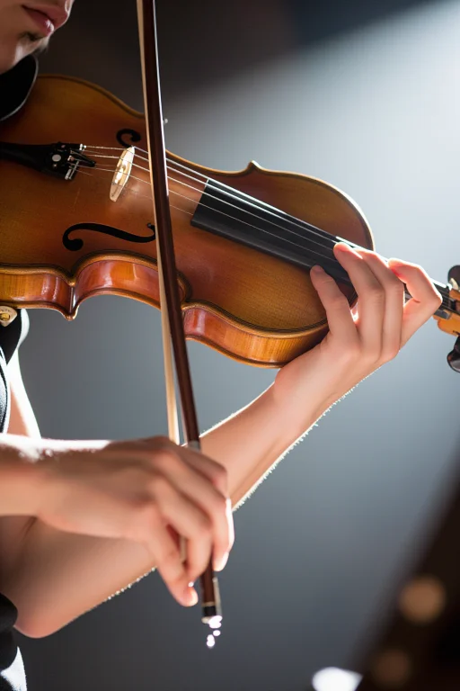 A Violinists Left Hand In Third Position On The Fingerboard...