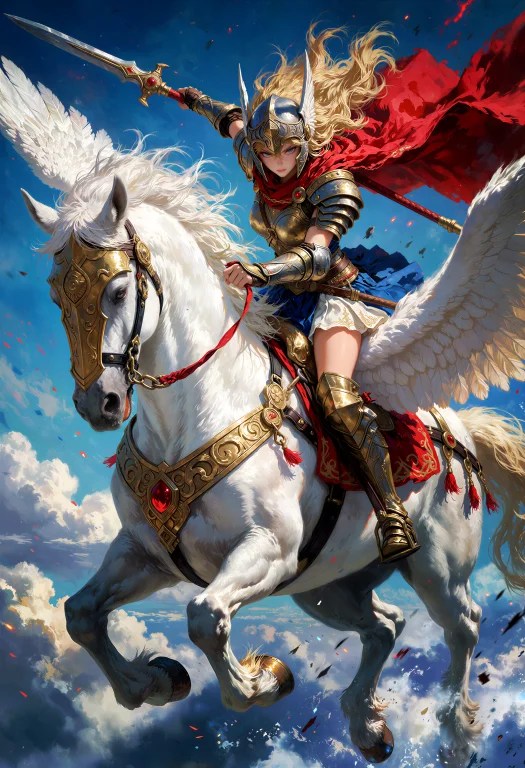 Cinematic Fantasy Anime Action Illustration, Wide Compositio...