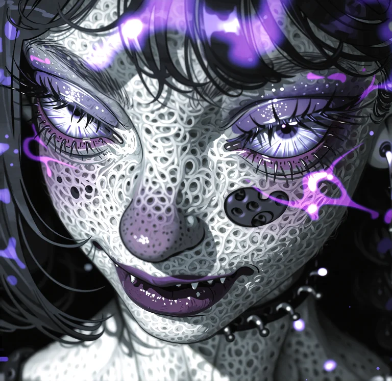 Digital Illustration, V3p4r7id3, High Resolution Macro Photo...