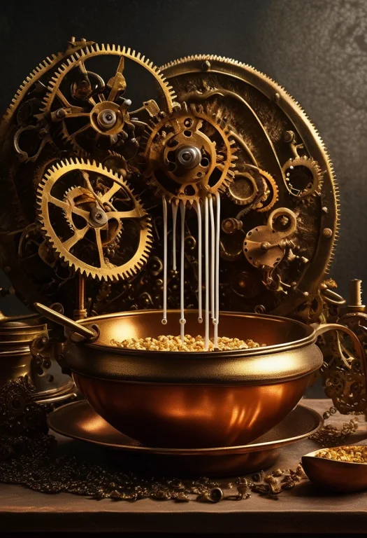 Gearstyle Protocol, Hyper-detailed Brass Gears And Copper Co...