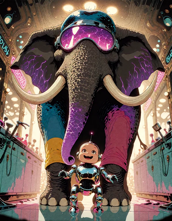 Hearthlz Illustration. A Massive, Venomous Elephant With Dar...