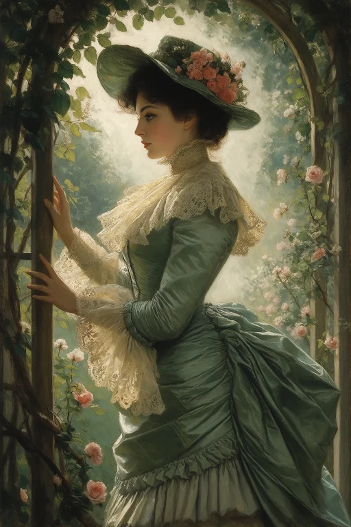 James Tissot Style, Victorian Society Scene Of A 29-year-old...