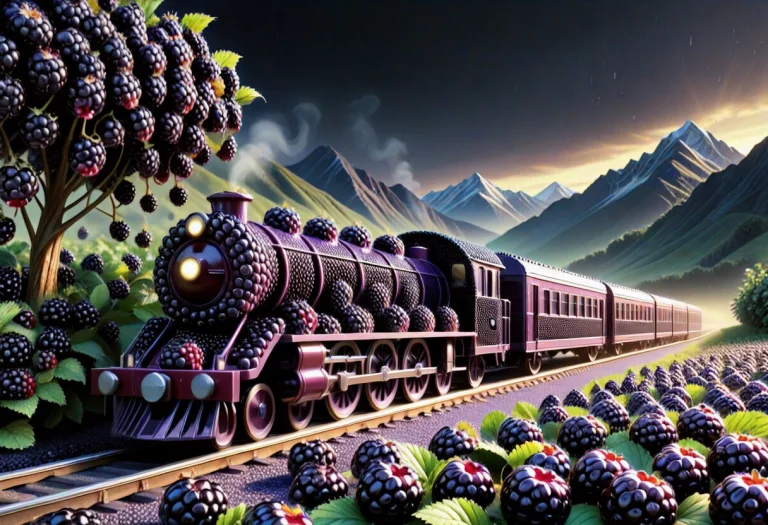 A Photorealistic, Highly Detailed Image Of A Train Completel...