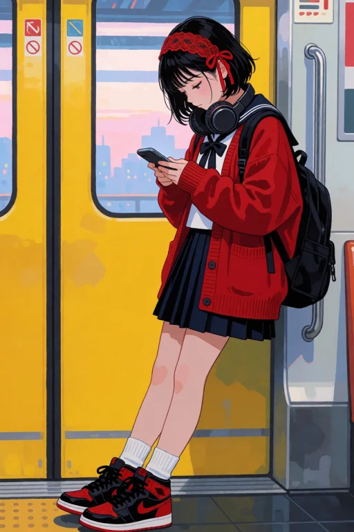 Masterpiece, Very Aesthetic, Portrait And Style A Girl With...