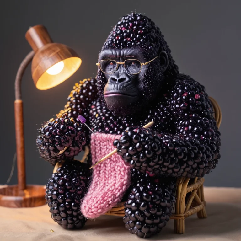 Blackberryworld, A Massive Gentle Gorilla Constructed From B...
