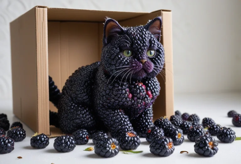 Blackberryworld, A Gigantic Fluffy House Cat Completely Made...