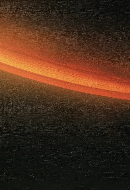 A Rover Cresting A Ridge On A Rust-red Planet, Foggy Diffuse...
