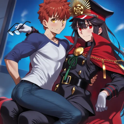 Emiya Shirou, Fateunlimited Blade Works, Fatestay Night, Yel... — Stable Diffusion AI Prompt: emiya shirou, fate/unlimited blade works, fate/stay night, yellow eyes, short ha...