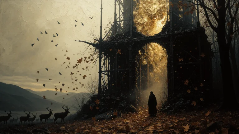 Aurumtenebris, Neo-figurative Painting, Abstract Realism, Ex...