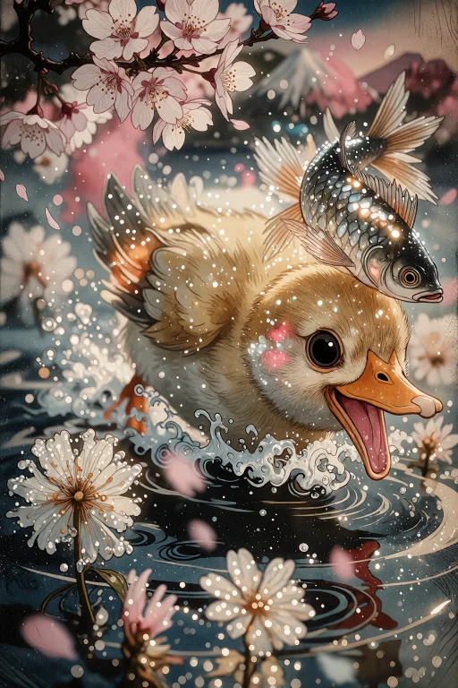 Whimsical, Highly Detailed Fantasy Illustration Of A Joyful...