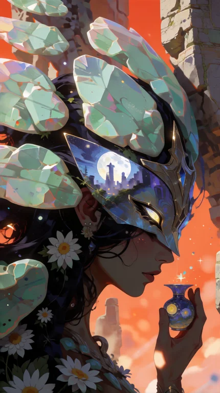 A Wide Panoramic Dark Fantasy Illustration In A Crisp Graphi...