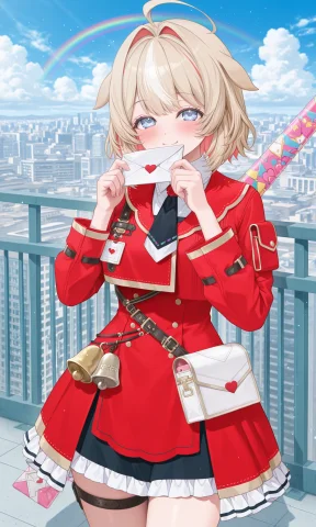 Suzuna Tsuzuri, Short Hair, Ahoge, Hair Intakes, Animal Ears... — Stable Diffusion AI Prompt: suzuna tsuzuri, short hair, ahoge, hair intakes, animal ears, red jacket, croppe...