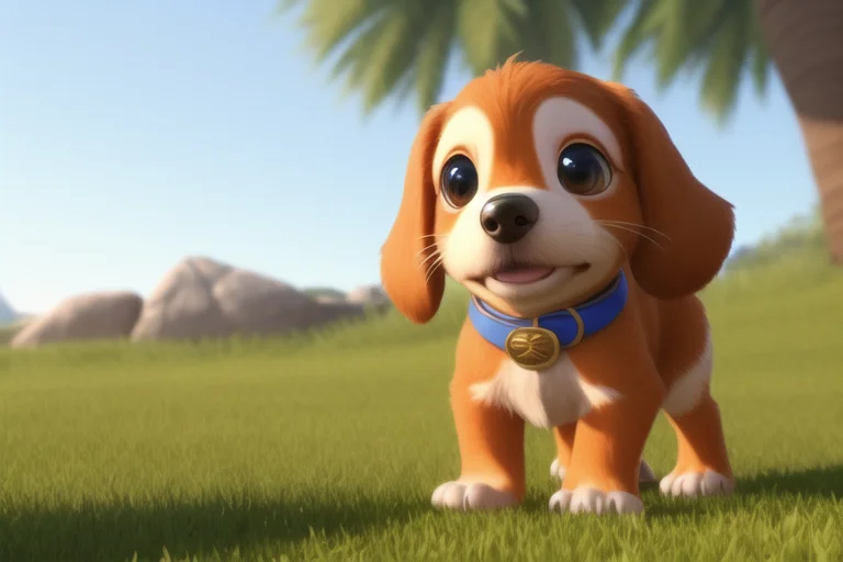3d Disney Pixar Cute Animal Companion Puppy Fun Movie, Prope...