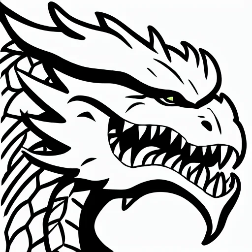 Dragzkz, Icon, Line Art, Flat Colors