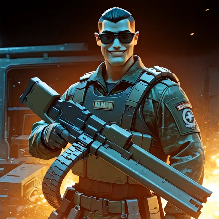 Hydmach,machine Gun, Ammo Belt Heavy Weapon,holding Gun, Upp...