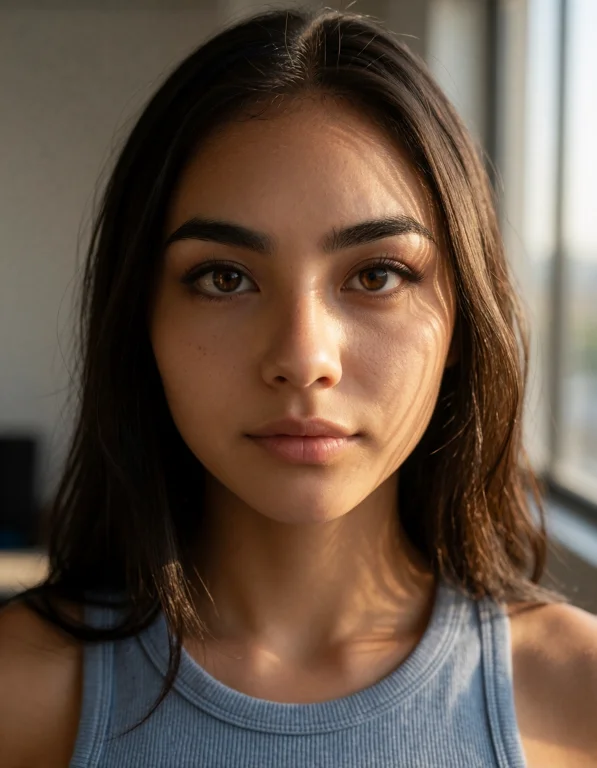 A Close Frontal Portrait Of Dr0slinh, Soft Natural Lighting...