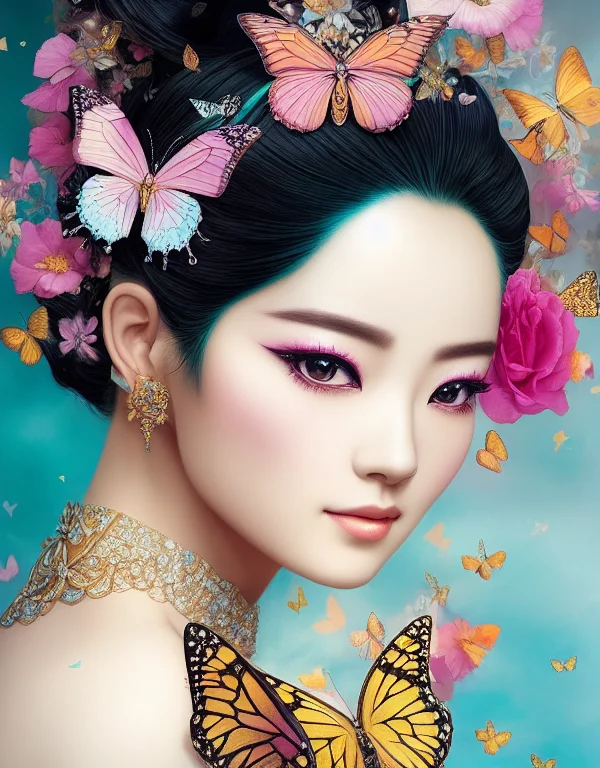 A Highly Detailed And Hyper Realistic Portrait Of A Gorgeous...