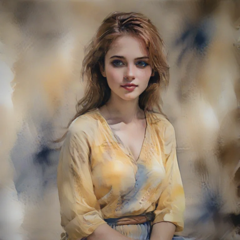 Chahamanstylewatercolor,a Beautiful Girl