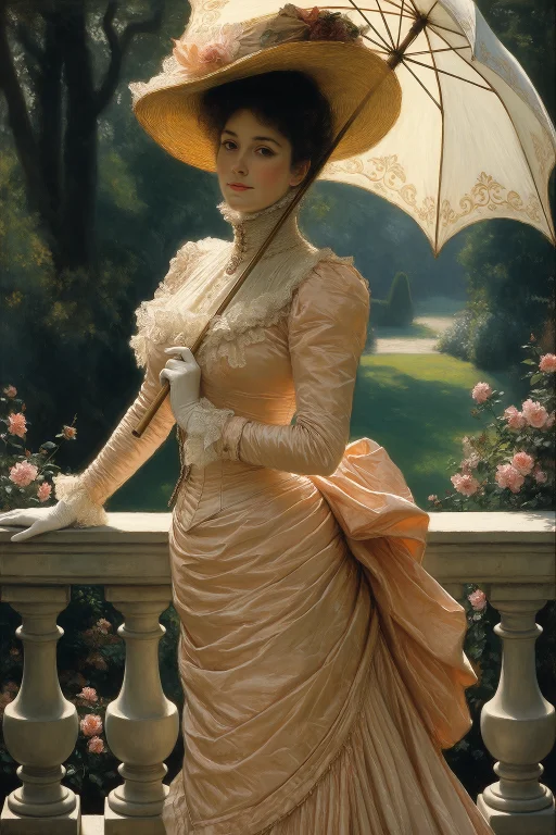 James Tissot Style, Victorian Society Scene Of A 44-year-old...