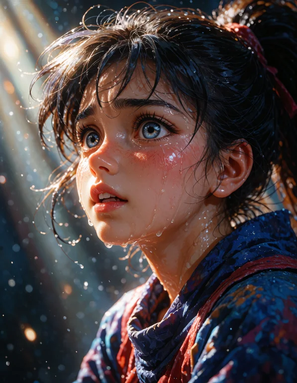 Hyperdetailed Cinematic Shot, Anime Character Portrait, Inte...