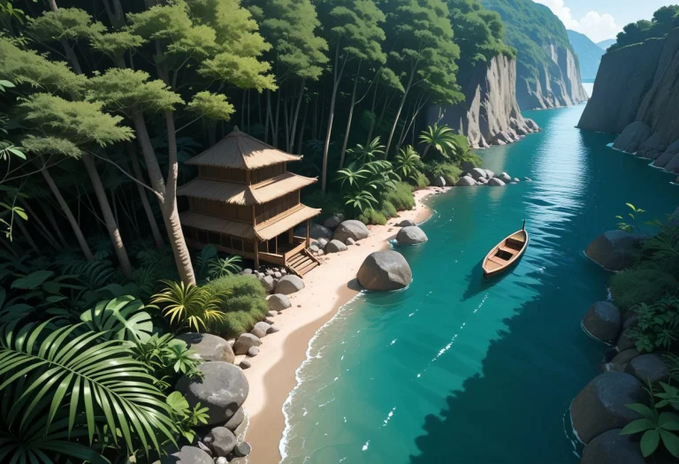 Masterpiece, Best Quality, Amazing Quality, River, Sea, Boat...