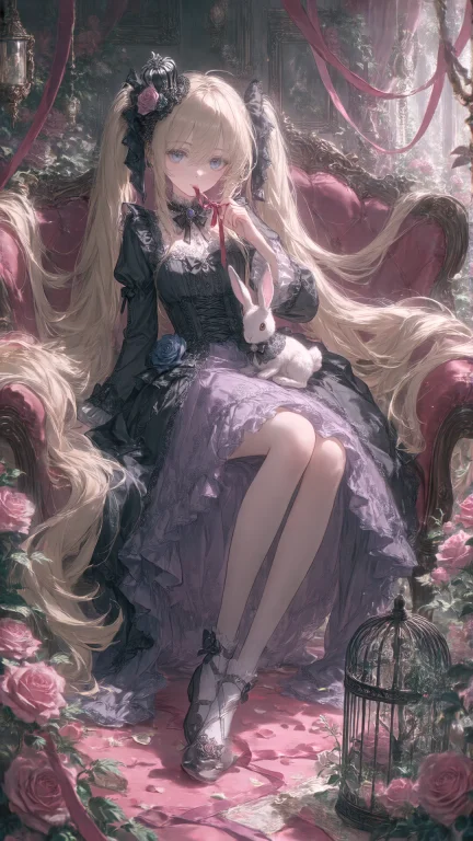 A Highly Detailed Dark Gothic Fantasy Anime Illustration Of...