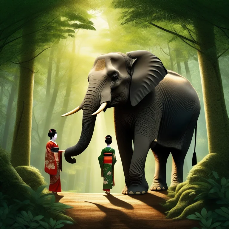 Masterpiece, Best Quality, Highres, Geisha Style, Elephants,...