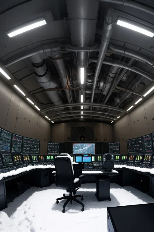 A Control Room Overlooking A Fusion Reactor Core, Spotlight,...