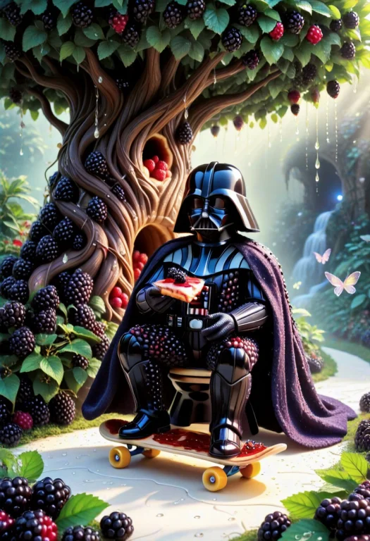 A Blackberryworld Darth Vader Completely Composed Of Dense C...