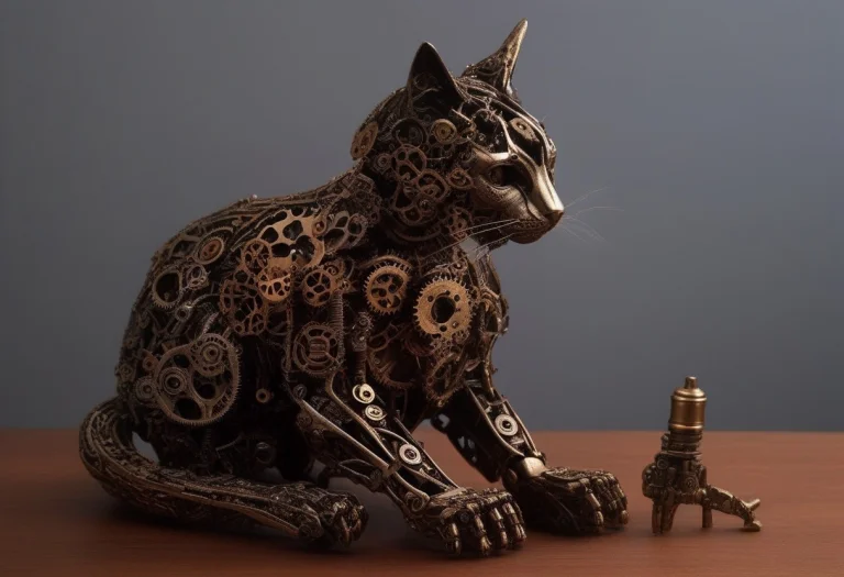 Gearstyle, Mechanical Cat1.3, Full Body, Sitting On The Edge...