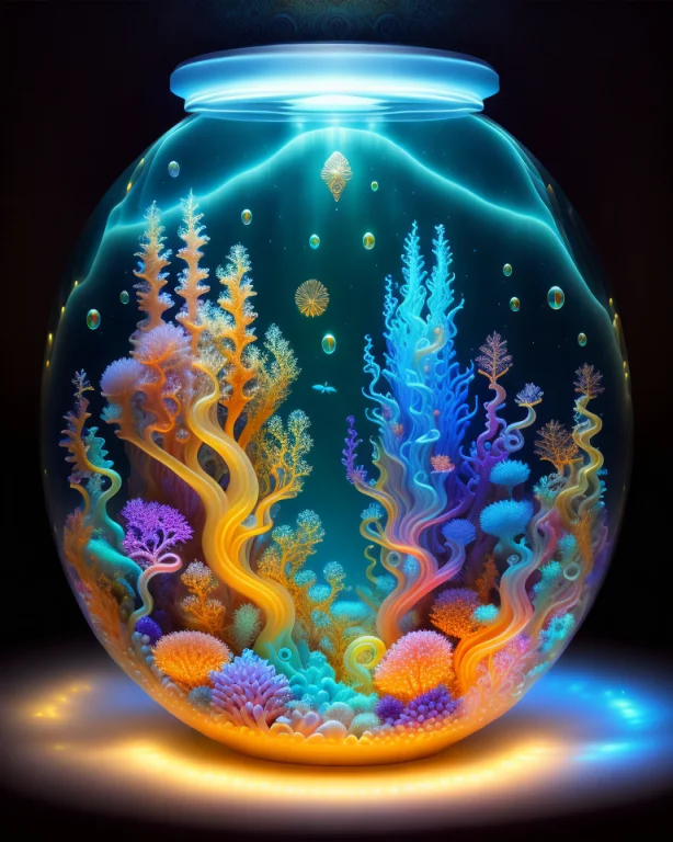 Ancien Atlantis Unterwater Scene With Raylights, Caustics, V...