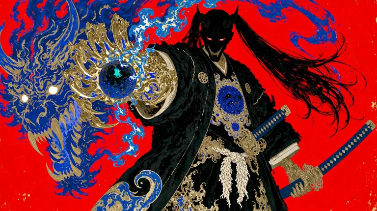 A Dynamic Upper-body Portrait Of Kuro, A Girl With Long Blac...