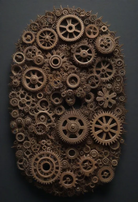 Flowers Made Of Roast Gears