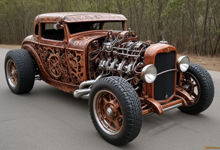 A Hot Rod, All Made Of Gears