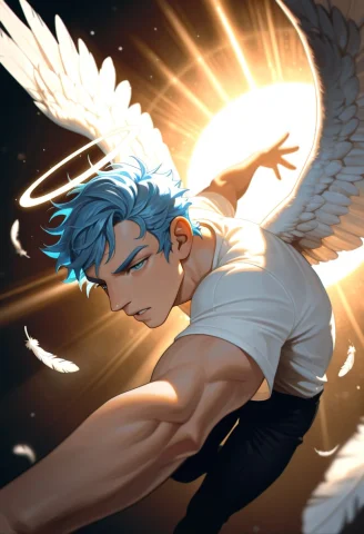 Btch,dynamic Pose,dynamic Composition, 1boy, Male, Handsome,... — Stable Diffusion AI Prompt: BTCH,dynamic pose,dynamic composition, 1boy, male, handsome, muscular, solo, win...
