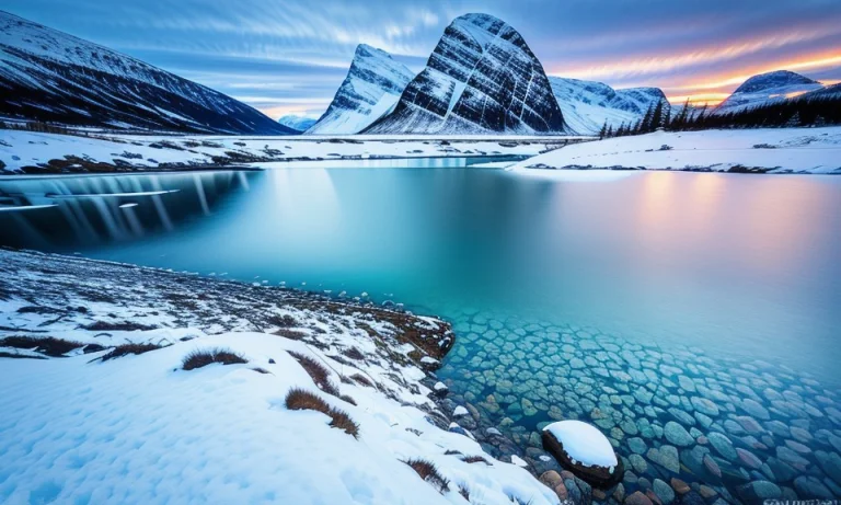Award Winning Photo A Beautiful Norway Landscape, Water, Mou...