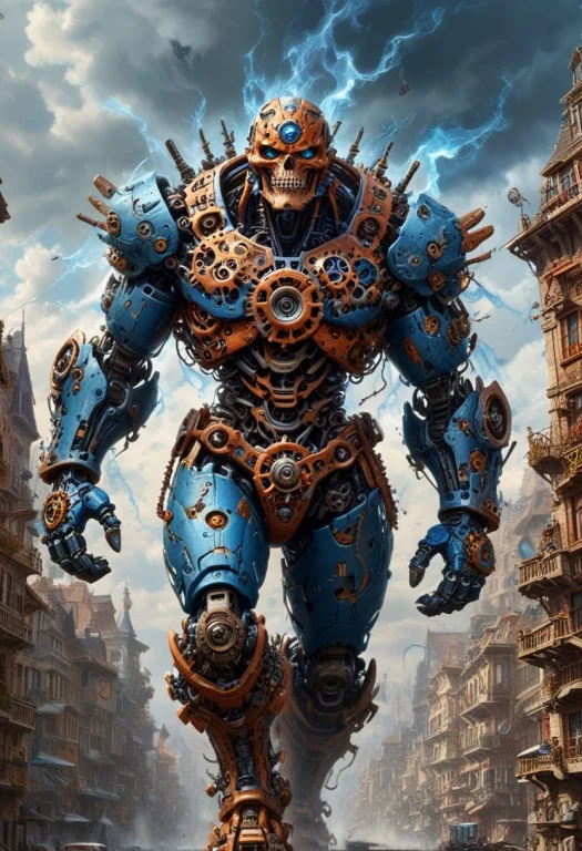A Giant Clockwork Tornado With Gears And Wheels And More Gea...