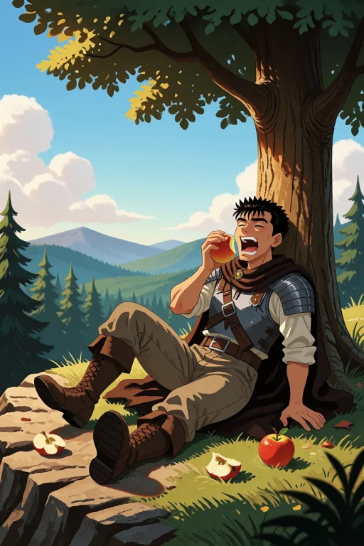 Guts From Berserk, Relaxing Under The Shade Of A Big Tree, E...