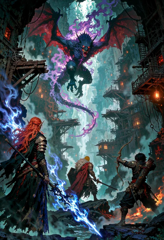 Cinematic Fantasy Hyperdetailed Illustration, Dynamic Wide C...